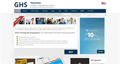 Desktop Screenshot of ghstraining.com